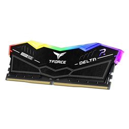 Teamgroup 32GB 6400MHz DDR-5 T-Force Delta (Kit! 2db 16GB) (FF3D532G6400HC40BDC01) fekete memória