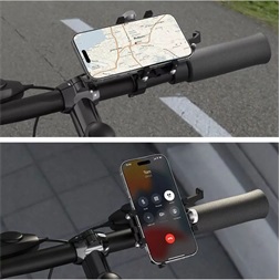 Tech-Protect TP212727 kerékpárra/motorkerékpárra szerelhető fém fekete telefontartó