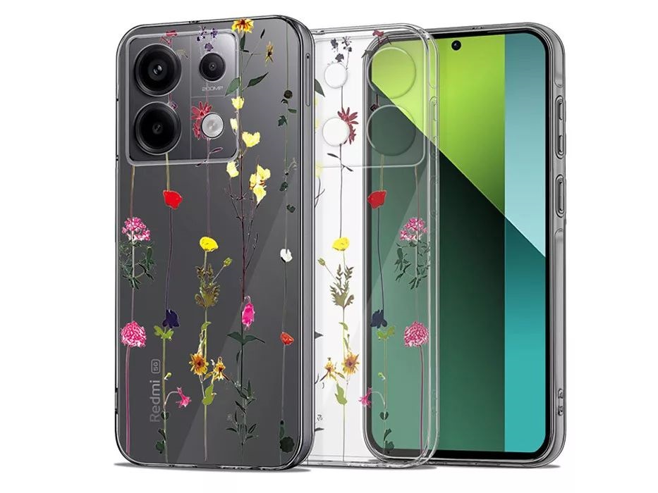 Tech-Protect TP300112 Xiaomi Redmi Note 13 Pro 5G/Poco X6 5G Flexair+ garden floral szilkont hátlap