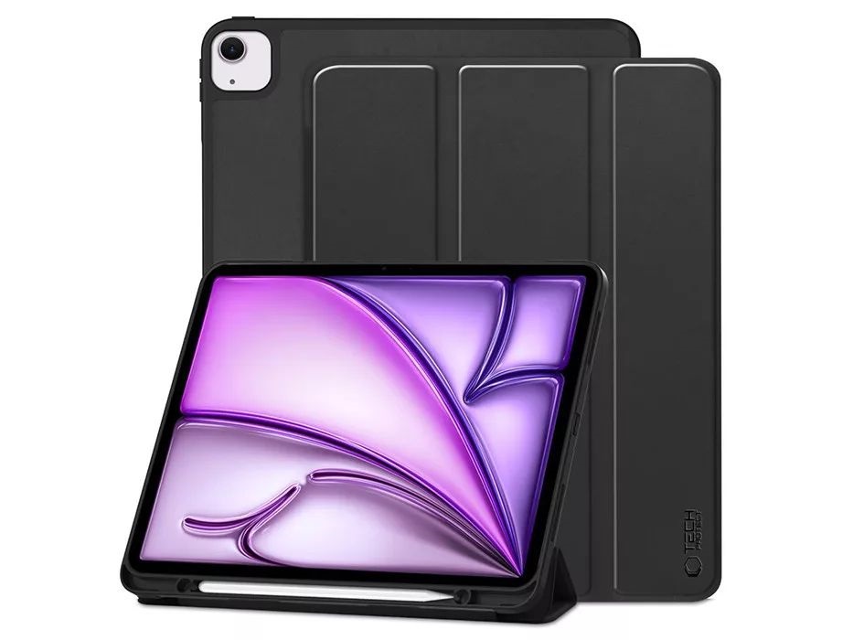 Tech-Protect TP308651 iPad Air 13 (2024) on/off funkcióval fekete tablet tok