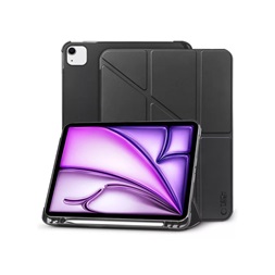 Tech-Protect TP308682 iPad Air 13 (2024) on/off funkcióval Origami fekete tablet tok