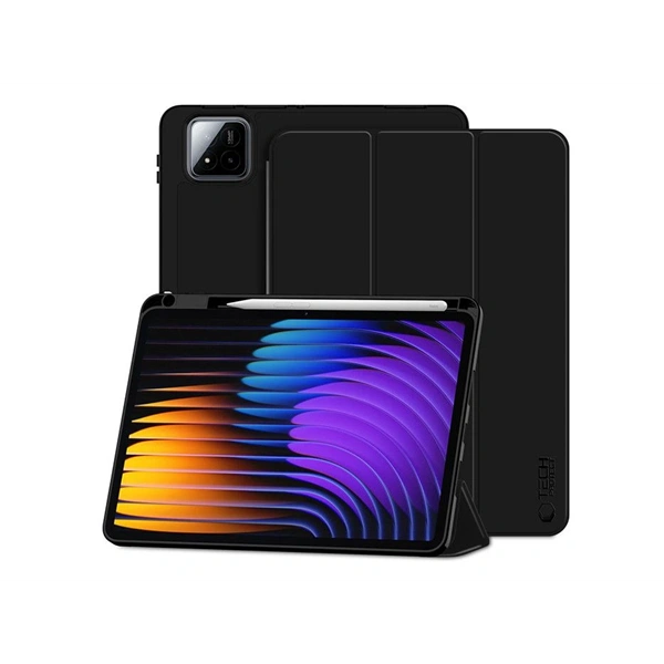 Tech-Protect TP361601 Xiaomi Pad 7 / 7 Pro 11.2" (Smart Case Pen) fekete tablet tok