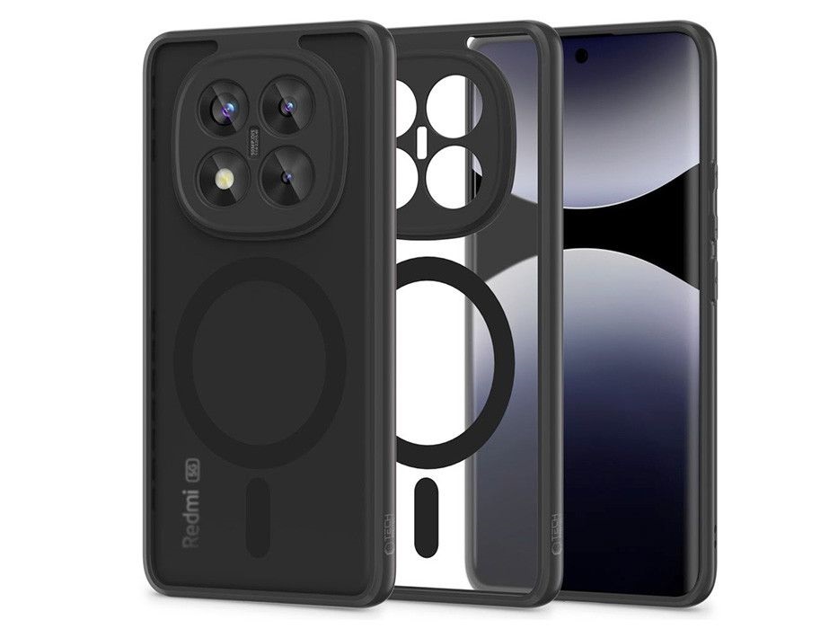 Tech-Protect TP361625 Xiaomi Redmi Note 14 Pro+ 5G Magmat Magsafe fekete/átlátszó szilikon tok