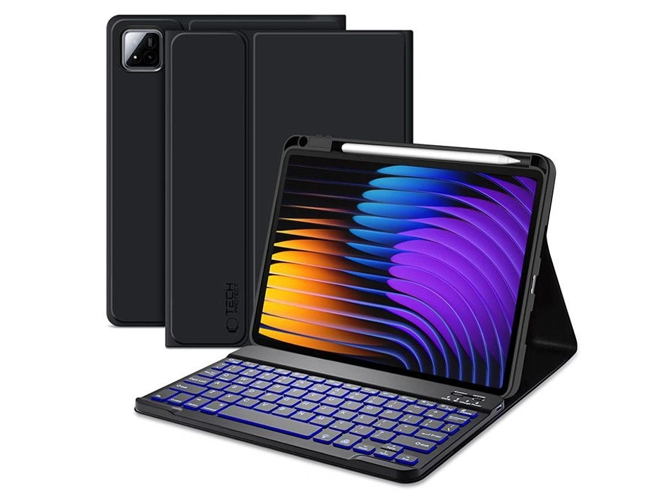 Tech-Protect TP363223 Xiaomi Pad 7/7 Pro 11,2" fekete bill. tablet tok (SC Pen)