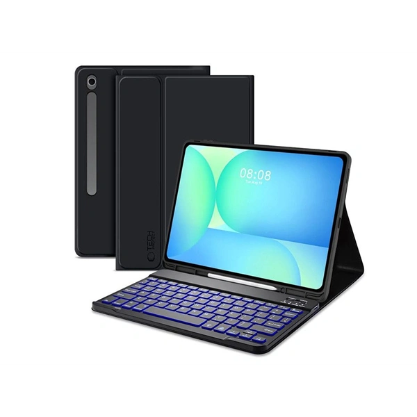 Tech-Protect TP368259 Samsung Galaxy Tab S10 FE+ 13,1" X620/X626B fekete bill. tablet tok (SC Pen)