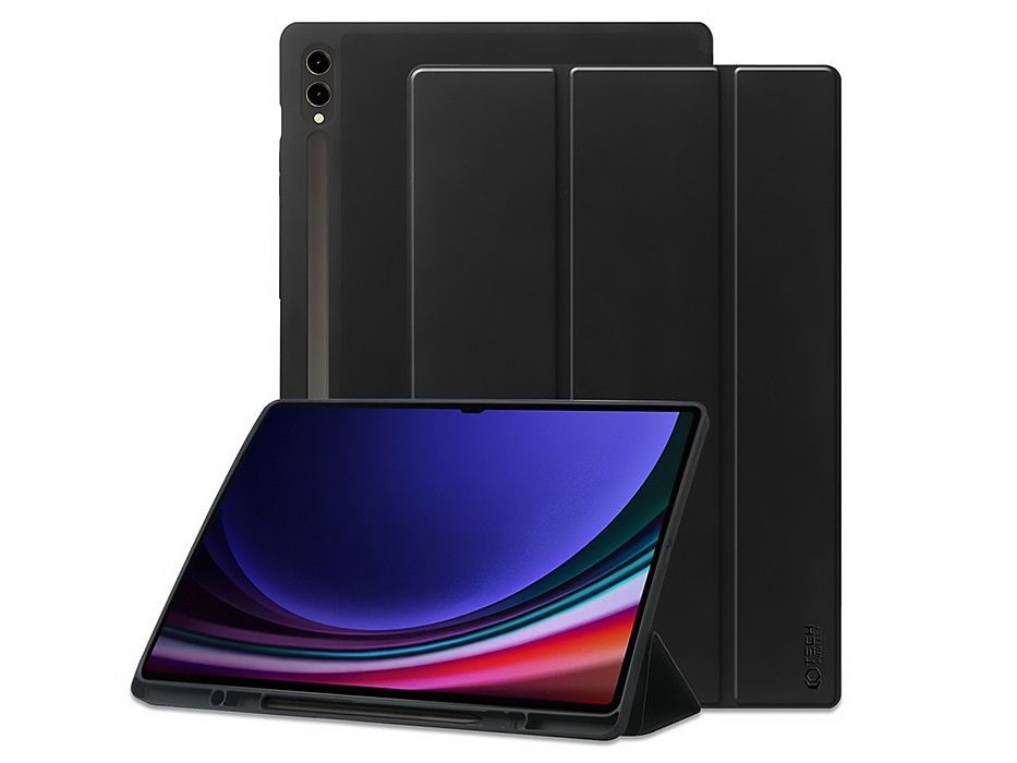 Tech-Protect TP604160 Samsung X900/X906/X910/X916B Galaxy Tab S8 Ultra / S9 Ultra 14.6 fekete tablet tok + üveg