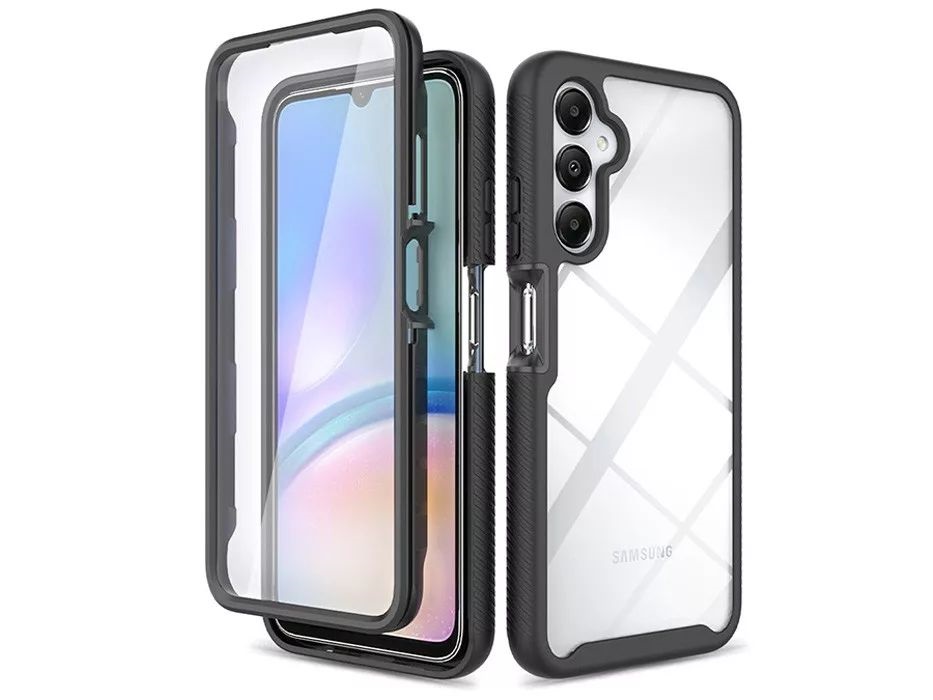 Tech-Protect TP691074 Samsung Galaxy A05s Defense360 fekete ütésálló hátlap