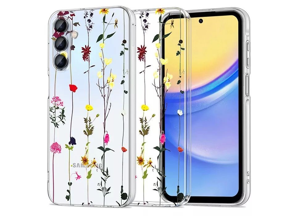 Tech-Protect TP692231 Samsung Galaxy A55 Flexair+ garden floral szilikon hátlap