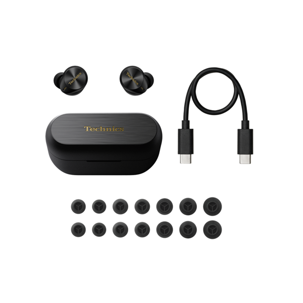 Technics EAH-AZ80E-K True Wireless Bluetooth fekete fülhallgató (Újracsomagolt)