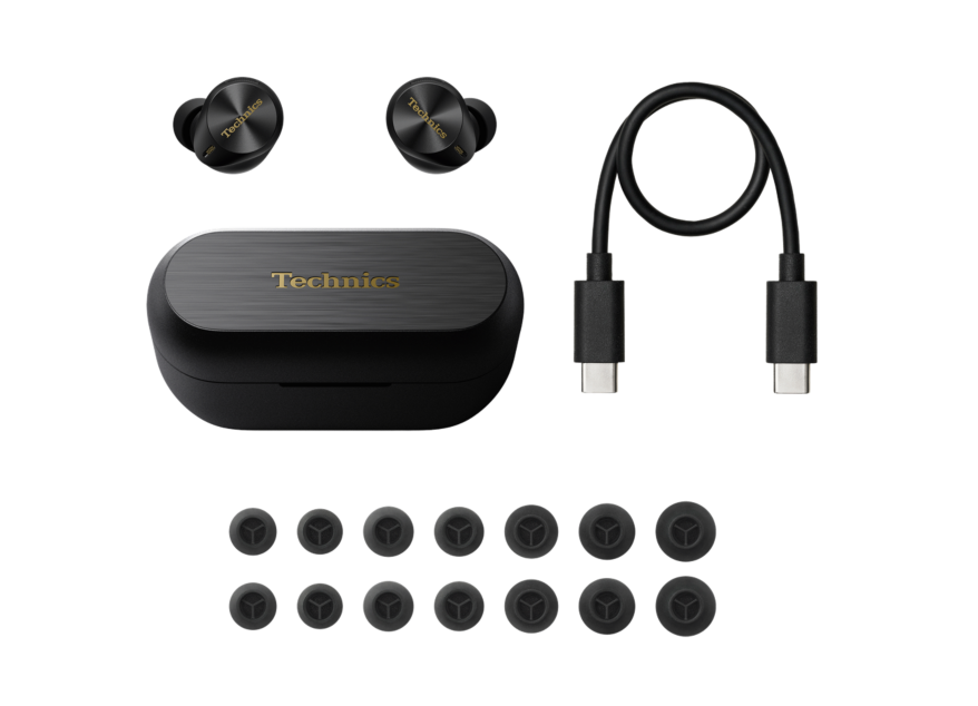 Technics EAH-AZ80E-K True Wireless Bluetooth fekete fülhallgató (Újracsomagolt)