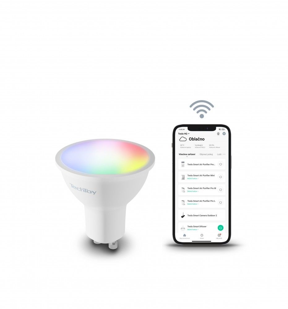 Tesla TSL-LIG-GU10 Techtoy RGB 4,5W GU10 okos izzó