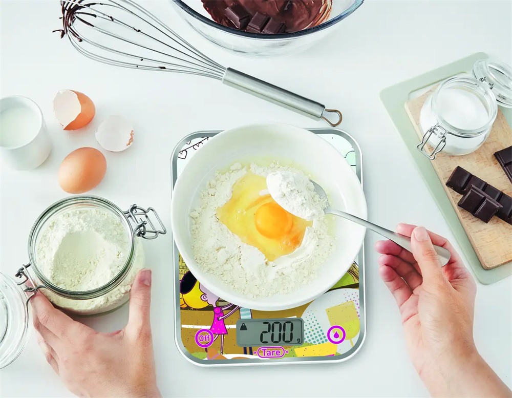 Tefal BC5125V1 Optiss Decor mintás konyhai mérleg