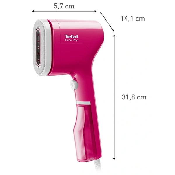 Tefal DT2023F0 Pure POP rózsaszín kézi ruhagőzölő