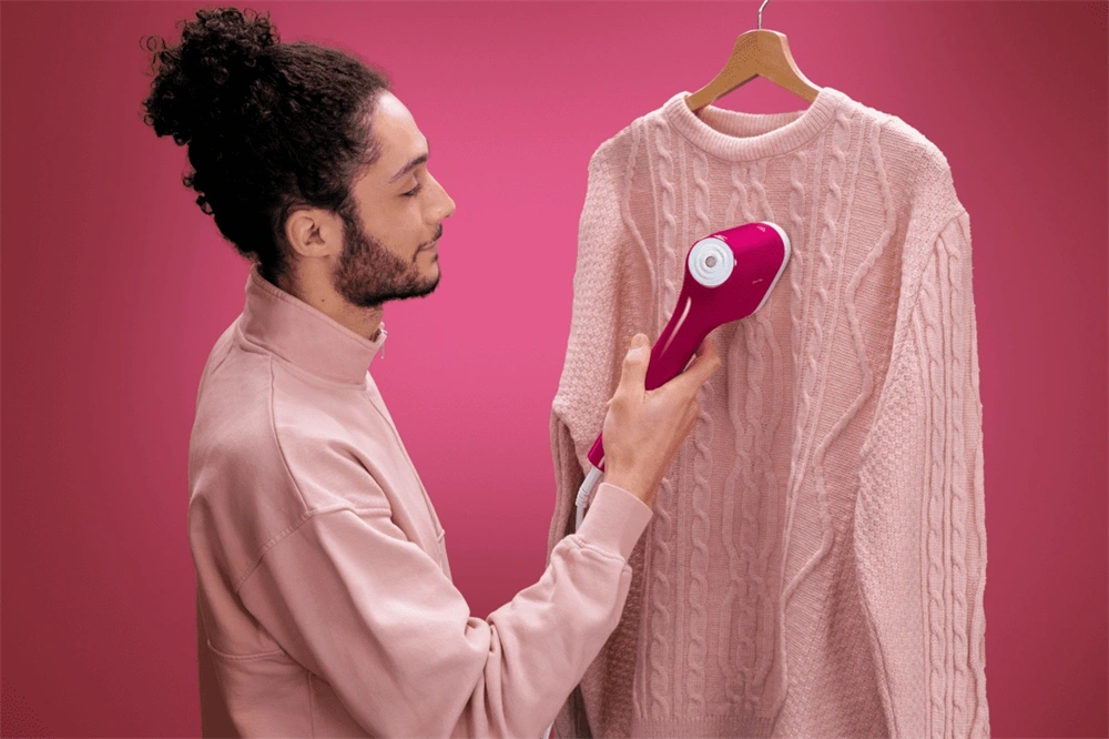 Tefal DT2023F0 Pure POP rózsaszín kézi ruhagőzölő