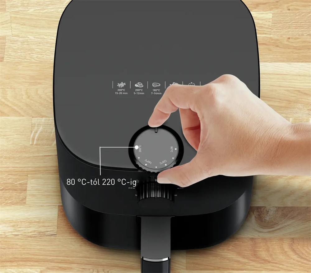 Tefal EY130815 Easy Fry Essential fekete 3,5 L forrólevegős sütő