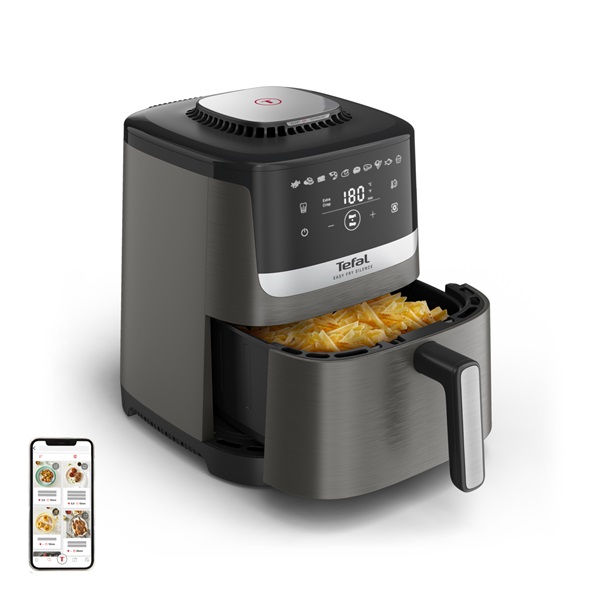 Tefal EY551HE0 Easy Fry Silence Coal XL 5L forrólevegős sütő