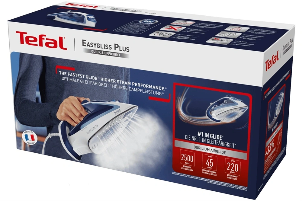 Tefal FV5736E0 kék gőzölős vasaló