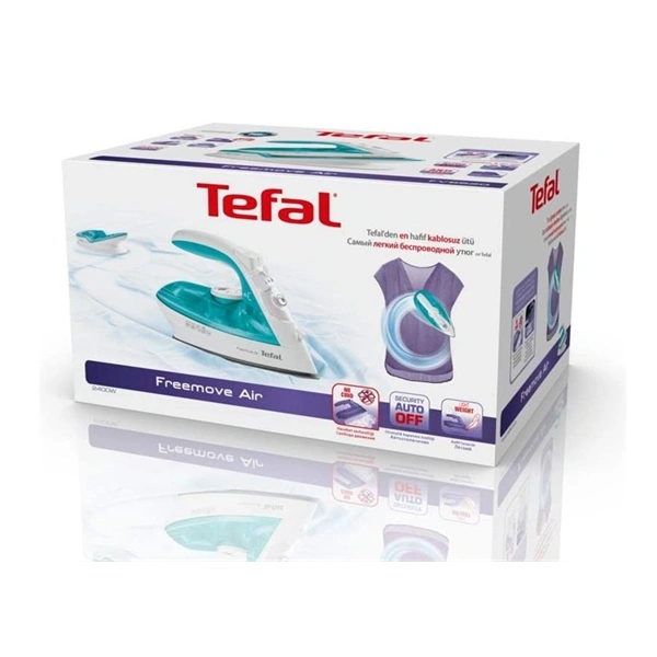 Tefal FV6520E0 kék-fehér vezeték nélküli gőzölős vasaló
