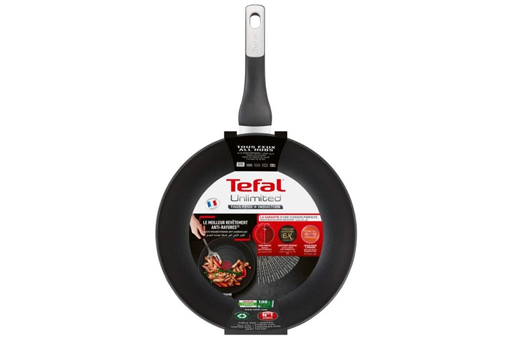 Tefal G2551972 Unlimited 28cm-es alumínium wok serpenyő