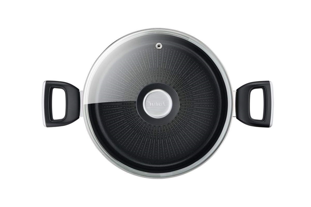 Tefal G2554672 Unlimited 24 cm-es fekete alumínium lábas és fedő szett