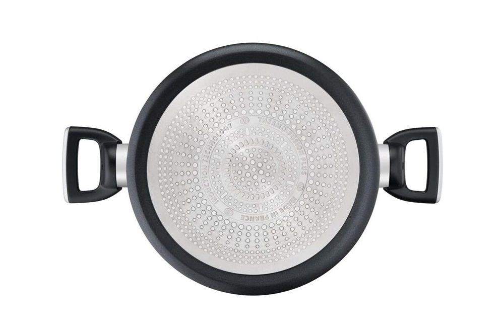 Tefal G2554672 Unlimited 24 cm-es fekete alumínium lábas és fedő szett