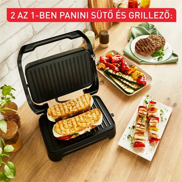 Tefal GC270D10 Inicio Compact szürke-fekete kontaktgrill