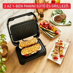 Tefal GC270D10 Inicio Compact szürke-fekete kontaktgrill