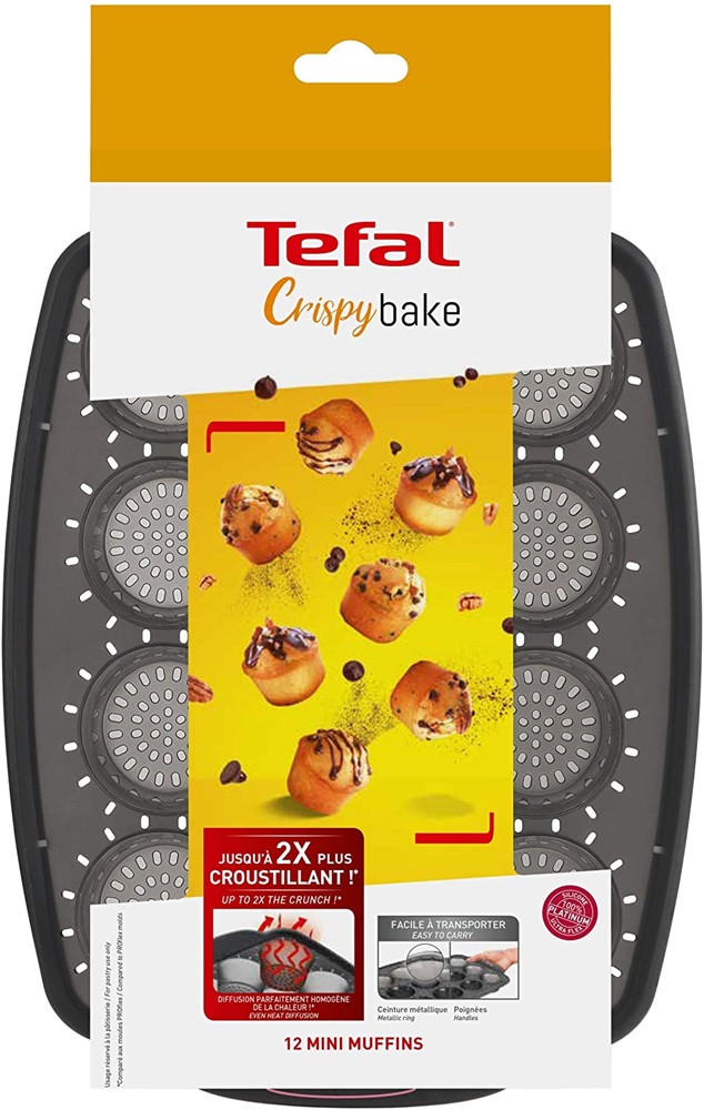 Tefal J4170214 Crispybake szilikon mini muffin sütőforma