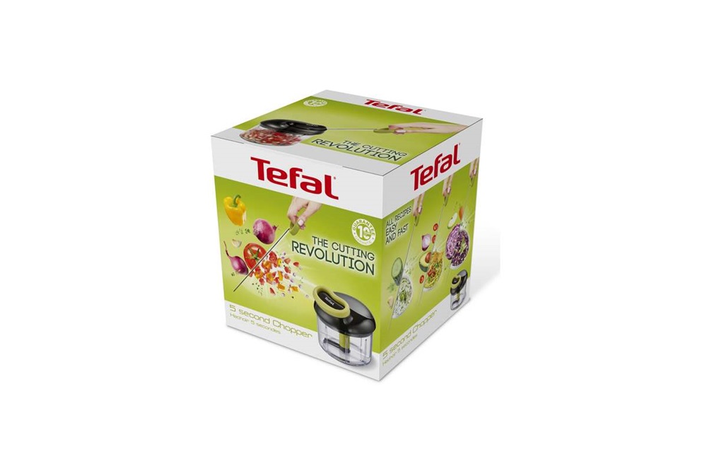 Tefal K1320404 5 Second Chopper 0,9L fekete-zöld kézi aprító