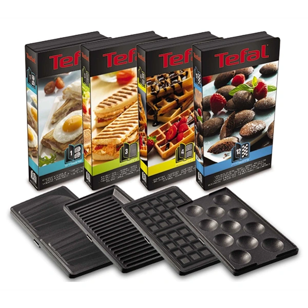 Tefal SW854D16 Snack Collection 4in1 inox gorfi - snack - grill/panini - szendvicssütő (Újszerű)
