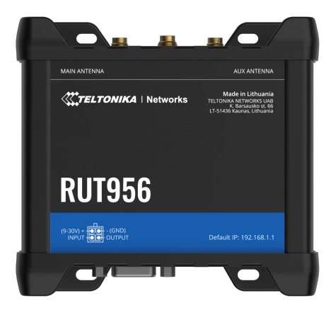 Teltonika RUT956 3x10/100Mbps LAN 1x10/100Mbps LAN/WAN port 2xminiSIM 4G/LTE Vezeték nélküli ipari router