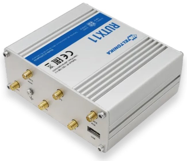 Teltonika RUTX11 3xGbE LAN 2xminiSIM 4G/LTE CAT6 Bluetooth Dual Band Vezeték nélküli Gigabit ipari router