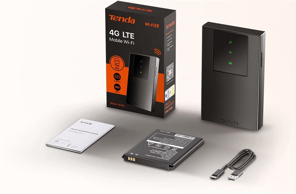 Tenda 4G180 4G LTE 802.11ax Wi-Fi 6 hordozható mobil Wi-Fi