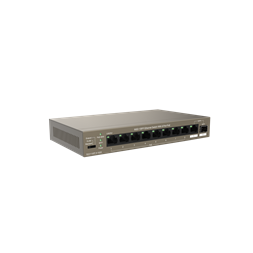 Tenda TEG1110PF-8-102W 8xGbE PoE LAN 1xGbE LAN 1xSFP port nem menedzselhető asztali PoE switch