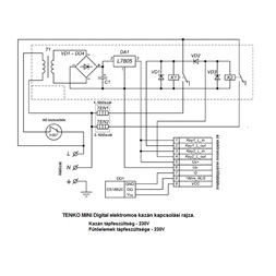 Tenko DKEM 220V 3,0kW Mini Digital elektromos kazán