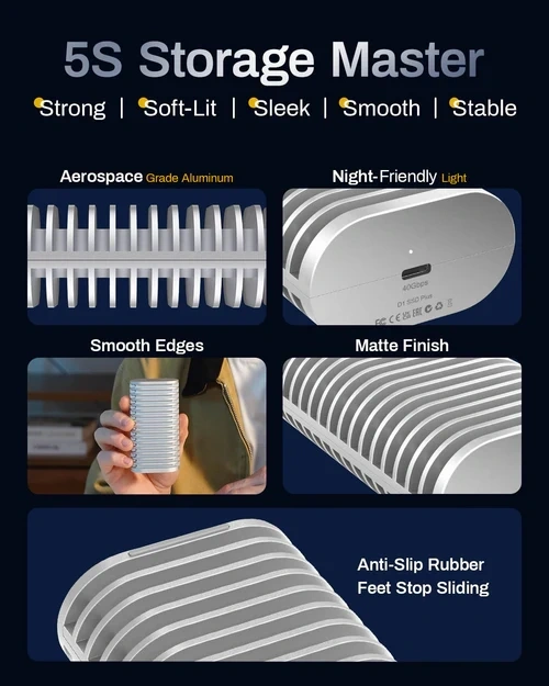 TerraMaster D1-SSD-P(4GB) 8 TB USB4 40Gbps NVMe M.2 2280 SSD DAS