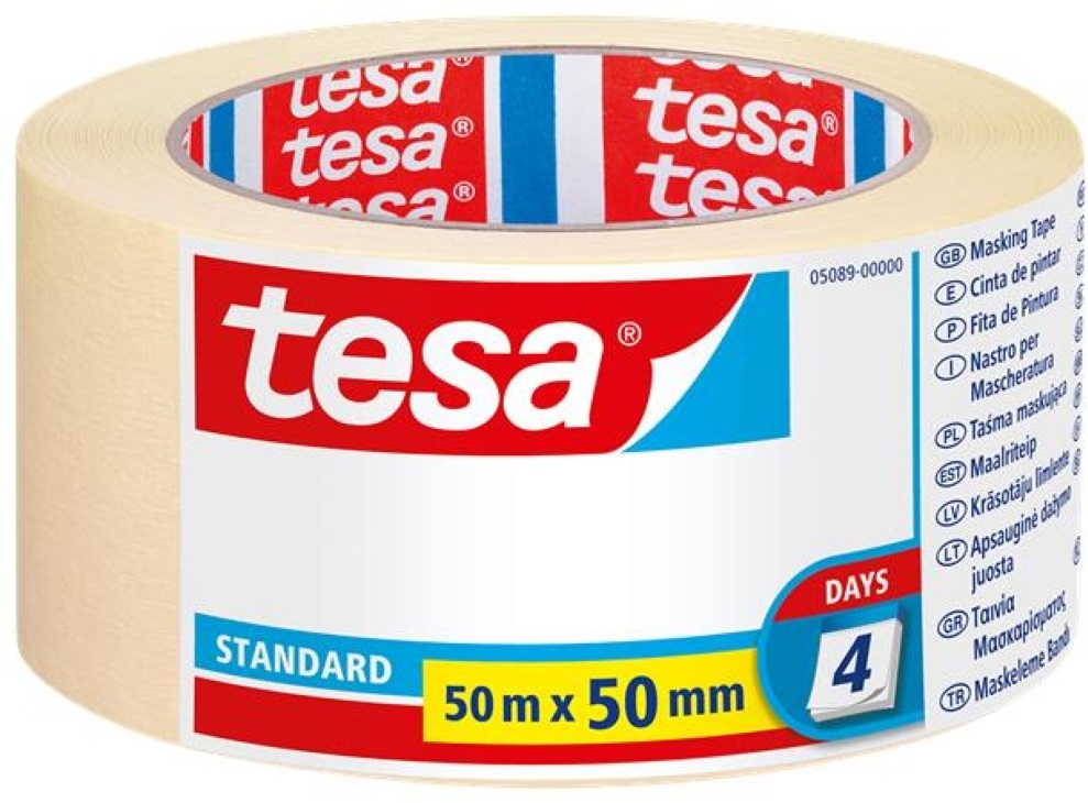 Tesa 05089 50mmx50 m univerzális festő-, mázolószalag