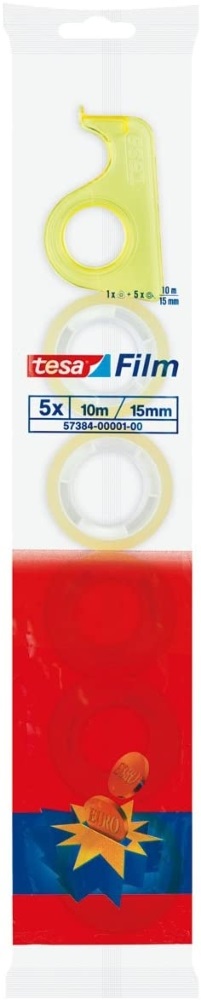 Tesa 57384 TesaFilm 10mx15 mm 5 db standard ragasztószalag + tépő