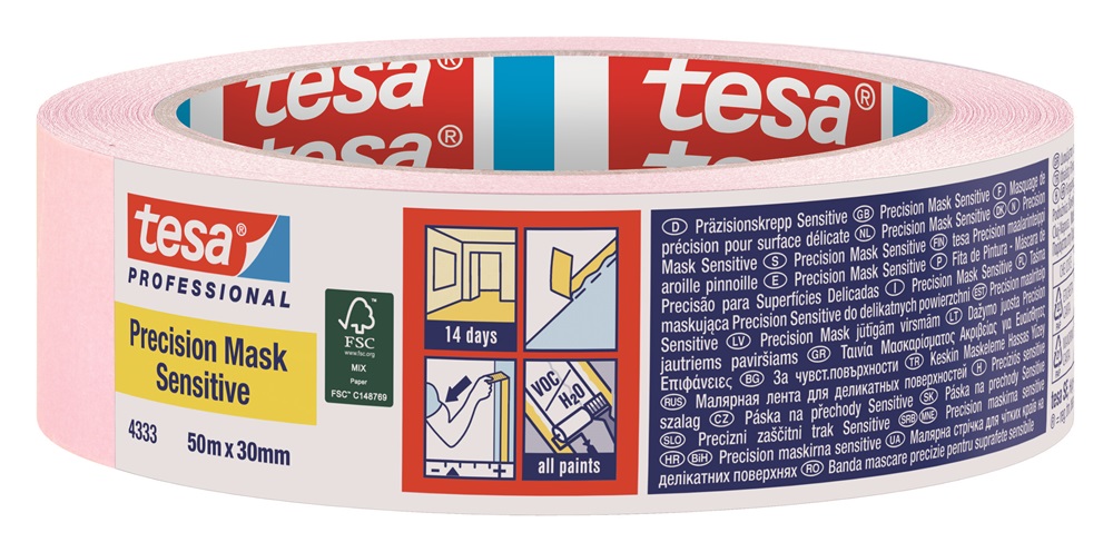 Tesa Sensitive 50mx30mm rózsaszín ragasztószalag