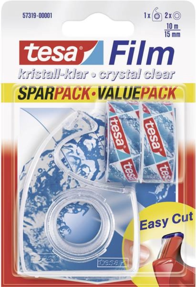 Tesa 57319 TesaFilm Crystal Clear 2 ragasztószalag-adagoló