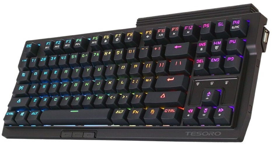 Tesoro Tizona Spectrum Kailh RED switch RGB UK billentyűzet