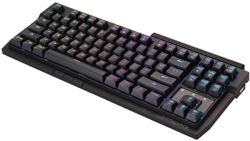 Tesoro Tizona Spectrum Kailh RED switch RGB UK billentyűzet