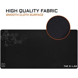 The G-Lab PAD-BARIUM Egérpad - PAD BARIUM XXL (900x450x2mm, vízálló, fekete)