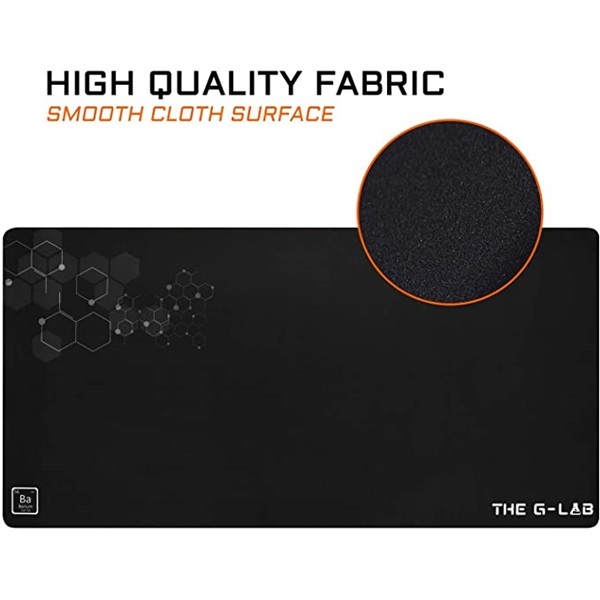 The G-Lab PAD-BARIUM Egérpad - PAD BARIUM XXL (900x450x2mm, vízálló, fekete)