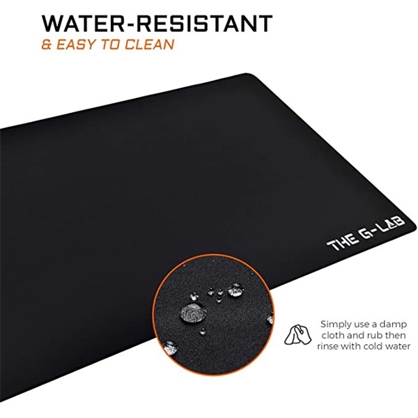 The G-Lab PAD-BARIUM Egérpad - PAD BARIUM XXL (900x450x2mm, vízálló, fekete)