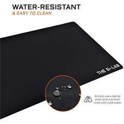 The G-Lab PAD-BARIUM Egérpad - PAD BARIUM XXL (900x450x2mm, vízálló, fekete)