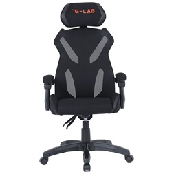 The G-Lab KS BARIUM BLACK (állítható magasság; áll. kartámasz) fekete gamer szék