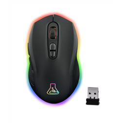 The G-Lab KULT-KRYPTON 6400DPI 2,4Ghz/BT RGB vezeték nélküli fekete gamer egér