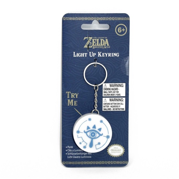 The Legend of Zelda Sheikah Eye Keyring világító kulcstartó