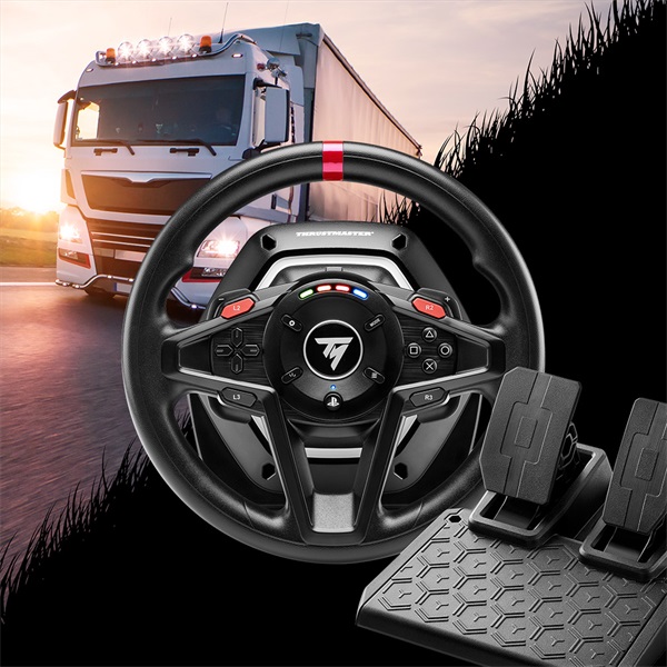 Thrustmaster 4160648 PS4/PS5/PC T128-P TYPE C (PLUG EU) SimTask kormány + pedál + rögzítőrendszer